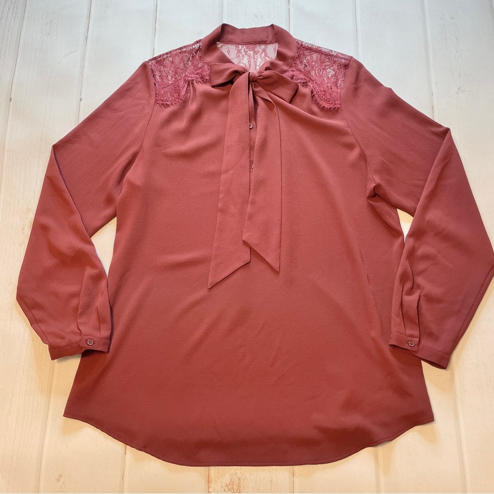 Mossimo - Women’s Burgundy Dress Blouse